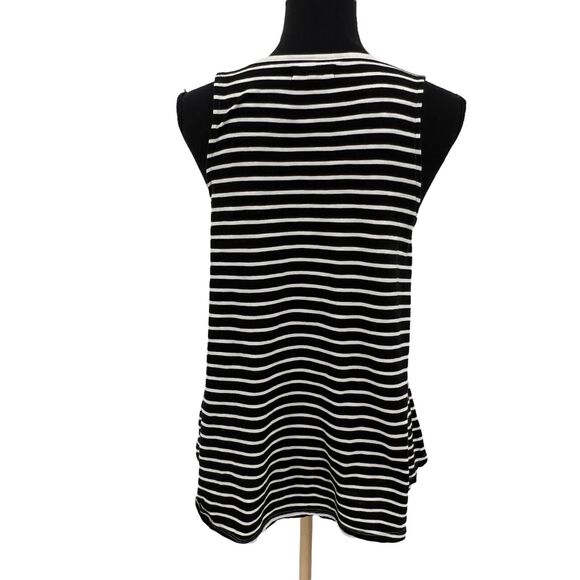 Madewell Forward Seam Striped Front‎ Tank Black & White Womens Size XS - Picture 5 of 7